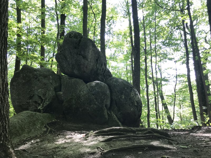 Balance Rock in Kennedy Park.