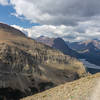 Mount Henry Trail with Two Medicine Lake in the background.