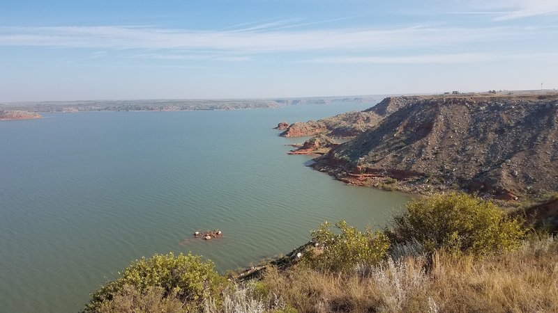 Looking north toward the dam.