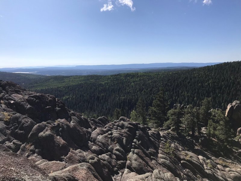 Beautiful view from the first outcropping.