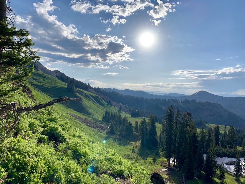 Fantastic views on the downhill.