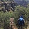 Trailhead is marked with this sign reminding you a wilderness permit is needed.