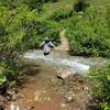 One of several creek crossings. Can be dangerous in the spring and early summer.