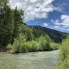 Big Elk Creek crossing, just shortly after turning onto the Dry Canyon Trail.