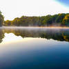 Sunrise overlooking the lake