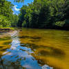 Looking up the river