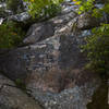 The staple-like rungs of the precipice trail bring you up the steeper sections.