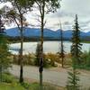 Patricia Lake, seen from the trail along Pyramid Lake Road.