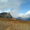 Mount Tekarra (left) and the Colin Range in the distance (right), looking north from Skyline Trail.