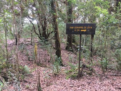 Sign along the trail