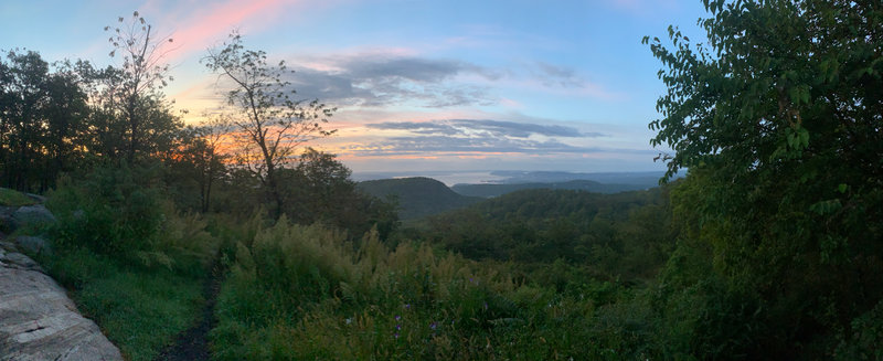 Sunrise view from West Mountain Shelter