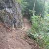 Rock formation along the trail