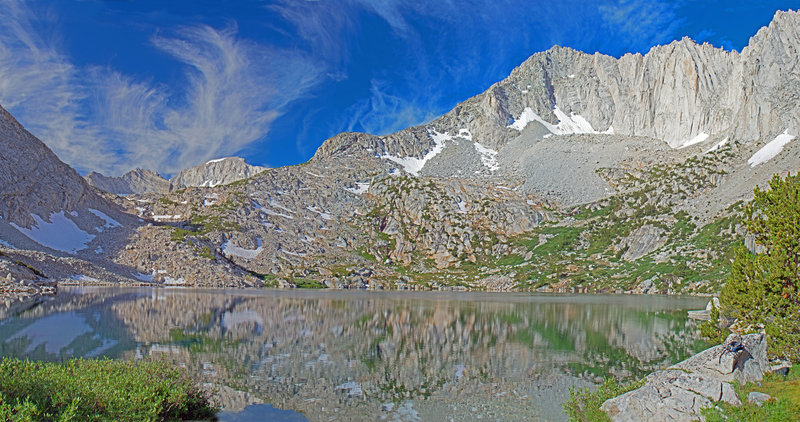 Ruby Lake with Mt. Abbot (13,704) in the background.