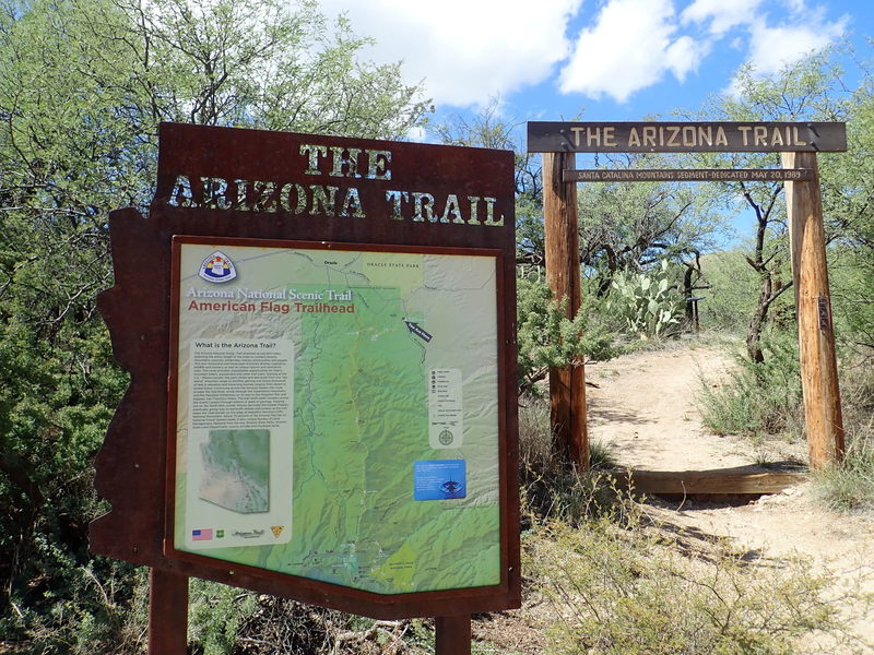 The American Flag Trailhead on AZT passage 12