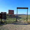 Tiger Mine Trailhead, the beginning of passage 14