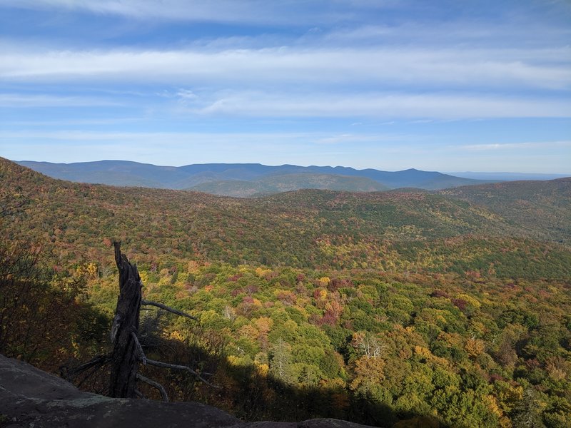 autumn view from one of the ledges