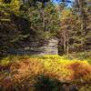 just a little clearing with a gorgeous rock formation and beautiful fall colors