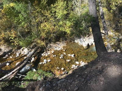 A few slide areas to be mindful of on Grizzly Creek Trail