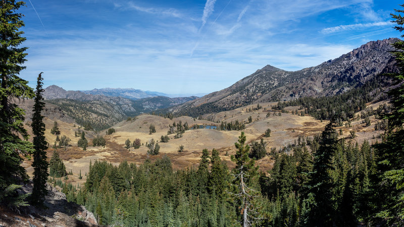 Views far into the north from below Tryon Peak