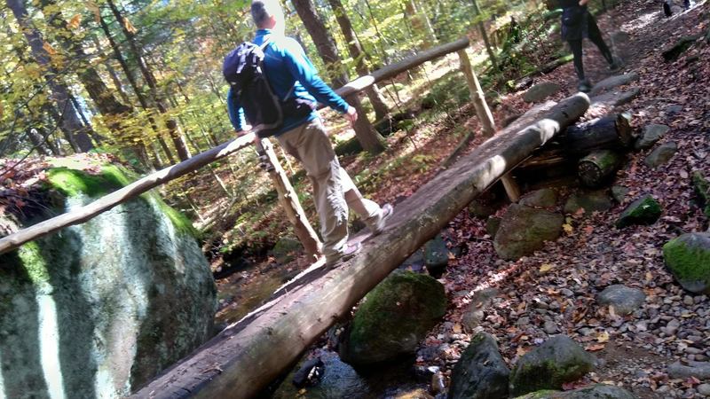 Bridge on the way up of Mount Ampersand Trail