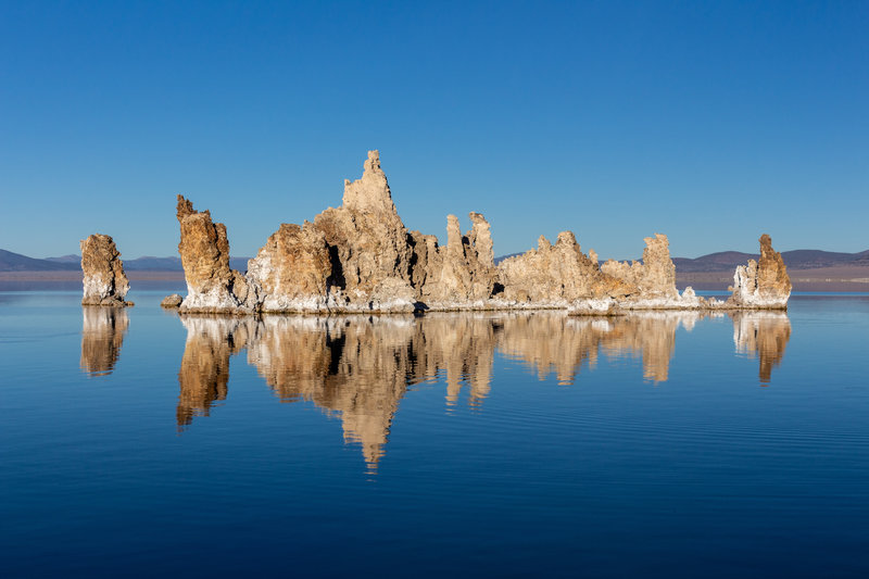 The "skyline" sticking out of the water.