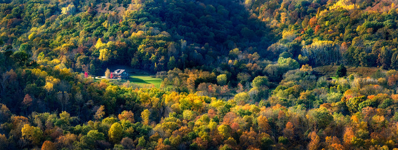 View looking west from King's Bluff on a mid-October afternoon.