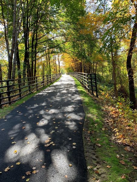 North County Trailway heading south into Mt. Pleasant