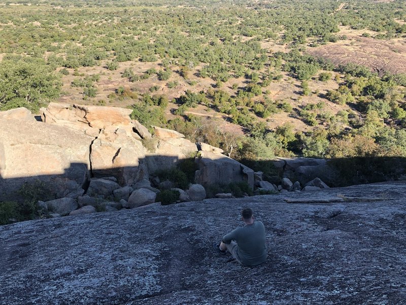 Summit of the rock, near the caves