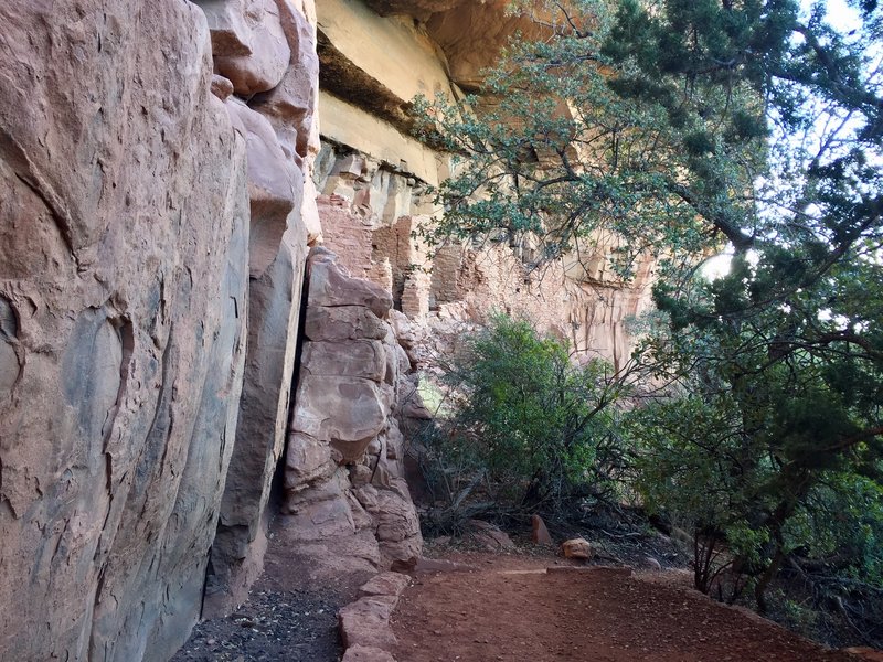 Path along the ruins at Honanki.