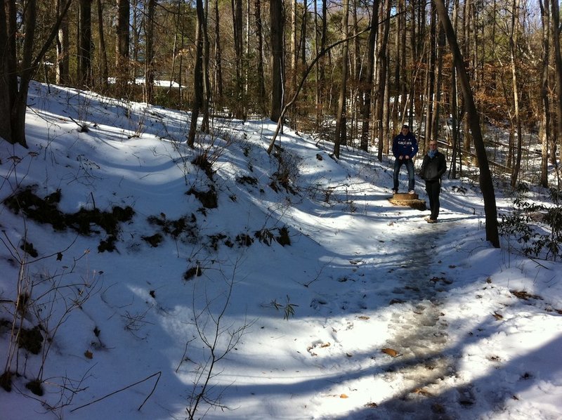 Snowy trail.