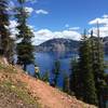 Hiking on Wizard Island