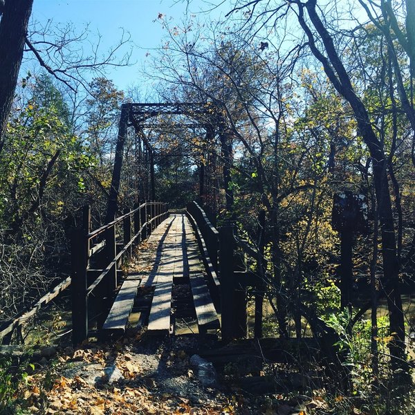 The bridge that you must cross to get to the trailhead! Super cool!