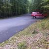 Wolf Rock / Chimney Rock pull-off parking area.