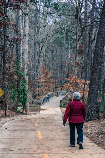 Approaching the boardwalk.