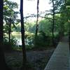 The view of the lake from the first bridge.