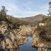 San Joaquin River with the hydroelectric power plant on the right