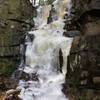 Icy falls near Lichen Rocks