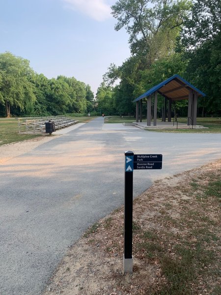 Playground & Marker on the trailway