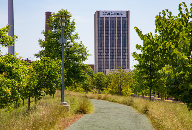 Railroad Park - BBVA Compass Tower - Birmingham, Alabama