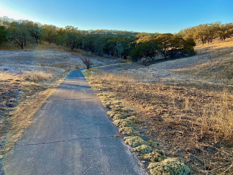 Near Beginning of Trail.  Paved, easy grade out and back.