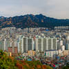 View of Bukhansan from Seoul Trail Section 7