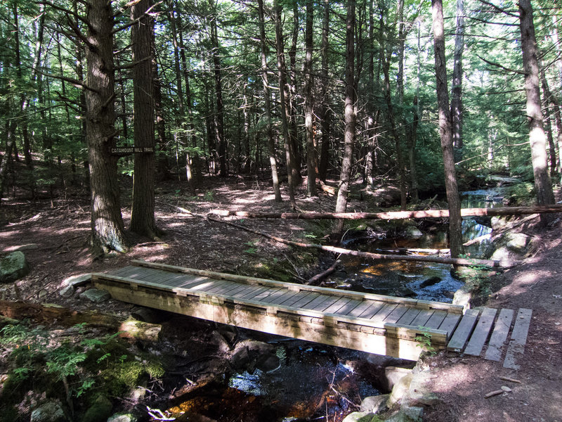 Bridge on Cascade Trail over Catamount Brook