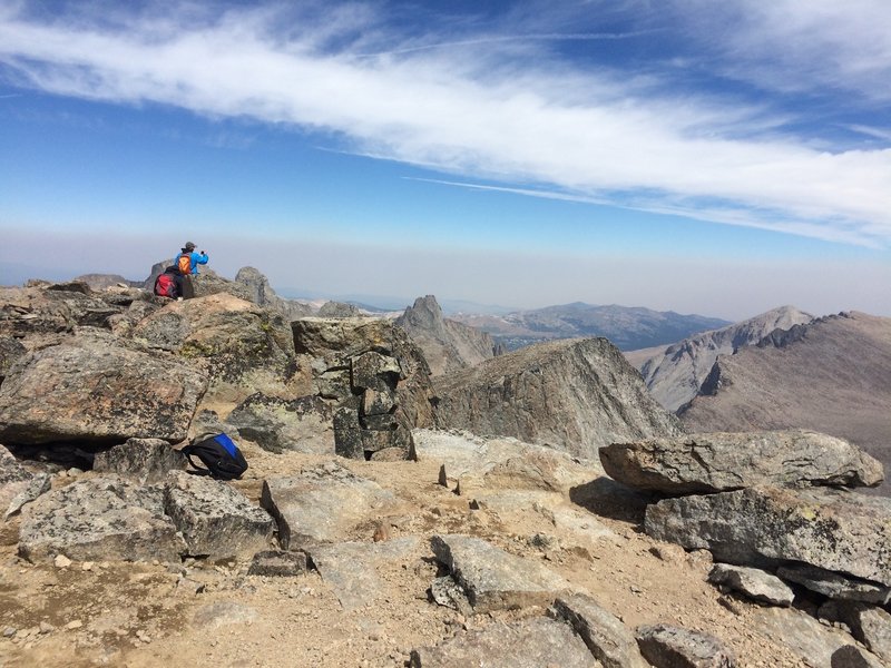 August 2016 - At the Summit of Cloud Peak, looking North