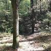 Probably biggest challenge for less mobile or adventure for others, down and up a ravine with stairs cut into the hill side that was a dry crossing as water seemed to fall into a hole, otherwise for the most part, trail is very little climbing.