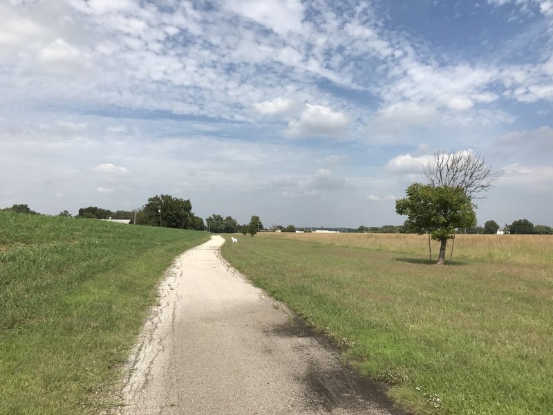 This is a nice path for kids completely away from cars.