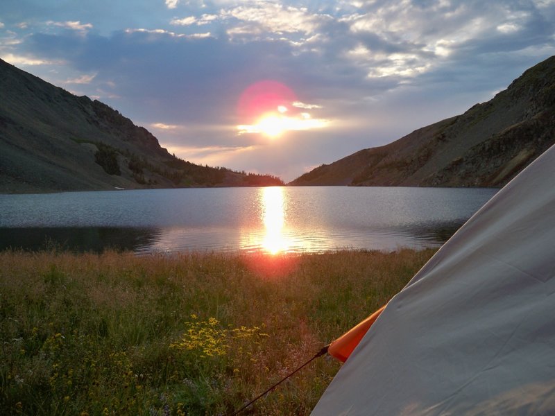 August 2012 - Enjoying a sunrise at copper lake