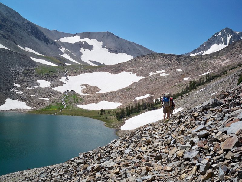 August 2012 - Making it across the north west side of copper lake