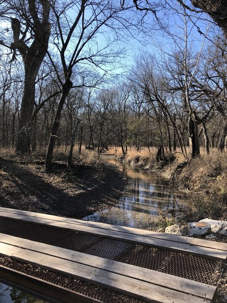 Very nice bridge to cross the Spring Creek