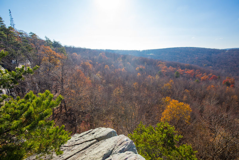 View of the main overlook on Raven Rocks.