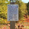 One of many posted trail maps. This one at the Bolt Entrance along the Main Trail." Photo courtesy of Cascade Charter Township.